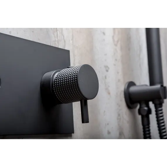 Душевая система скрытого монтажа со смесителем верхним и ручным душем BOHEME FUSION черный 130-B