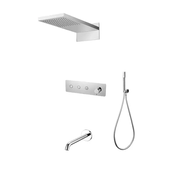 Встраиваемая  душевая система с изливом Boheme FUSION 130-2-CR