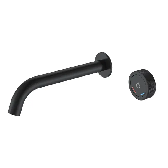 Смеситель автоматический для умывальника BOHEME TECH BLACK 158/2-B