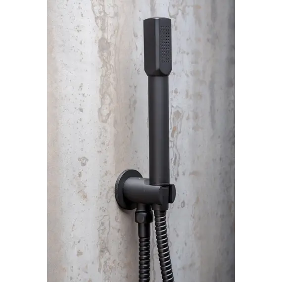 Душевая система скрытого монтажа со смесителем верхним и ручным душем BOHEME FUSION черный 130-B