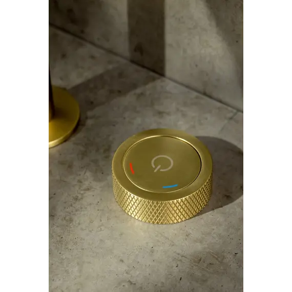 Смеситель автоматический для умывальника BOHEME TECH MATT GOLD 158-MG