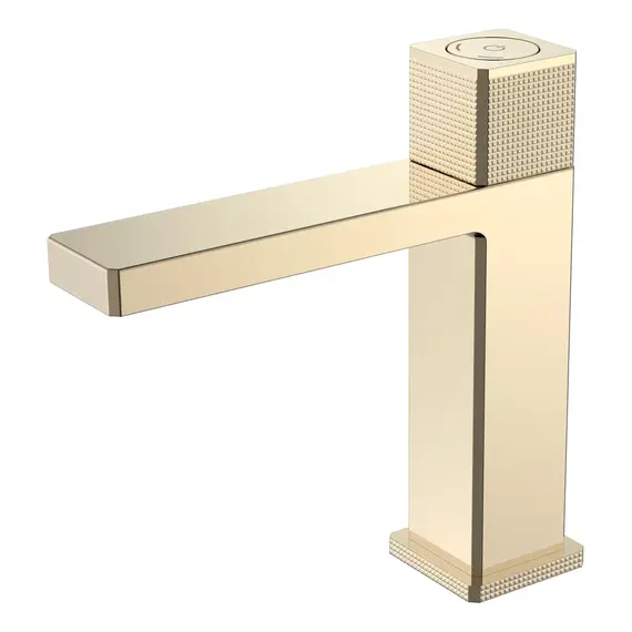 Смеситель автоматический для раковины Boheme QUAD 159-G золото