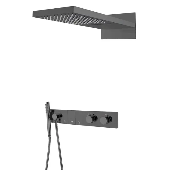 Встраиваемая  душевая система  Boheme ZODIAC 133-SGM антрацит