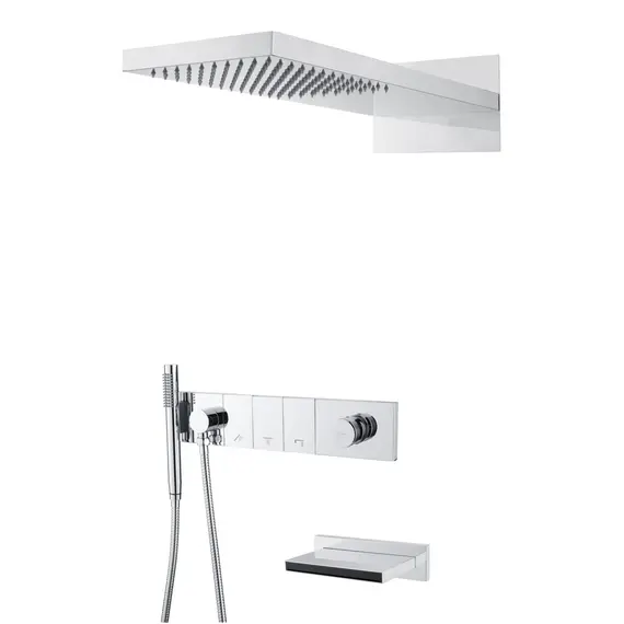 Встраиваемая  душевая система  Boheme ZODIAC 132-2-CR хром