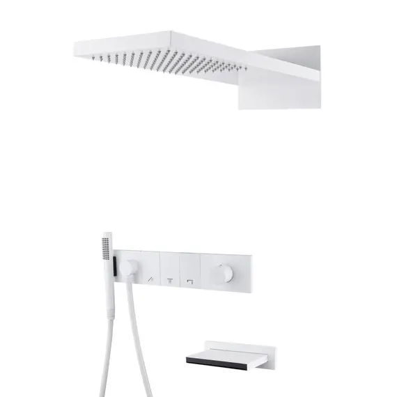 Встраиваемая  душевая система  Boheme ZODIAC 132-2-MW матовый белый