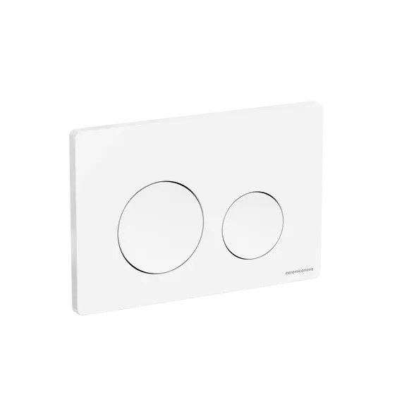Кнопка смыва CERAMICANOVA Balance, клавиши Circle, цвет белый глянцевый, арт. CN12-001W
