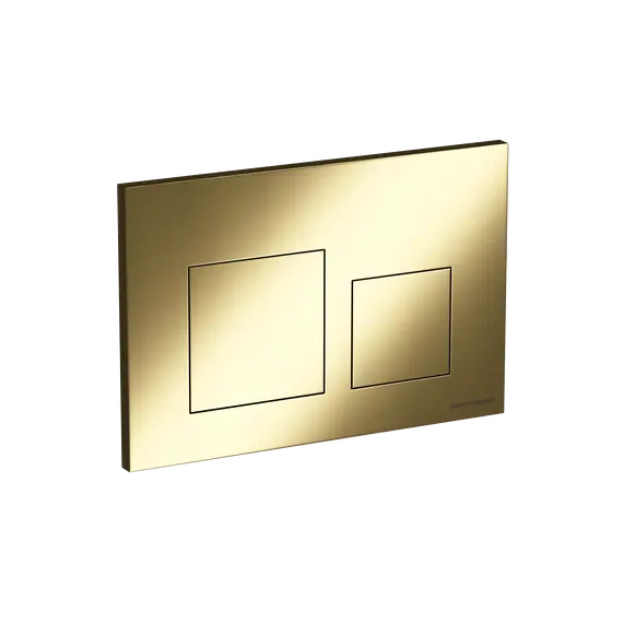 Кнопка смыва CERAMICANOVA Balance, клавиши Square, цвет брашированное золото, арт. CN12-002BG