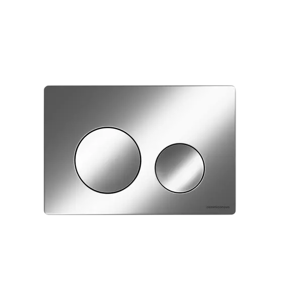 Кнопка смыва CERAMICANOVA Balance, клавиши Circle, цвет хром матовый,арт. CN12-001M