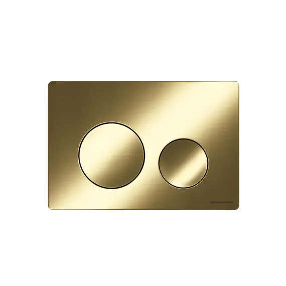 Кнопка смыва CERAMICANOVA Balance, клавиши Circle, цвет брашированное золото, арт. CN12-001BG