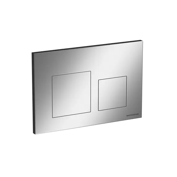 Кнопка смыва CERAMICANOVA Balance, клавиши Square, цвет хром матовый, арт. CN12-002M
