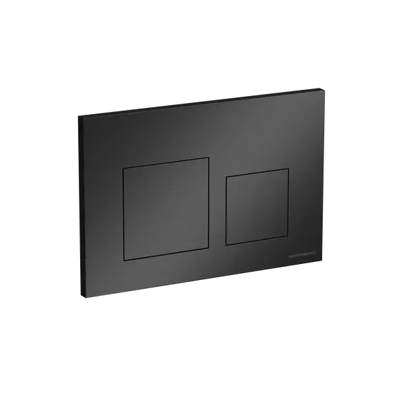 Кнопка смыва CERAMICANOVA Balance, клавиши Square, цвет черный матовый, арт.CN12-002MB