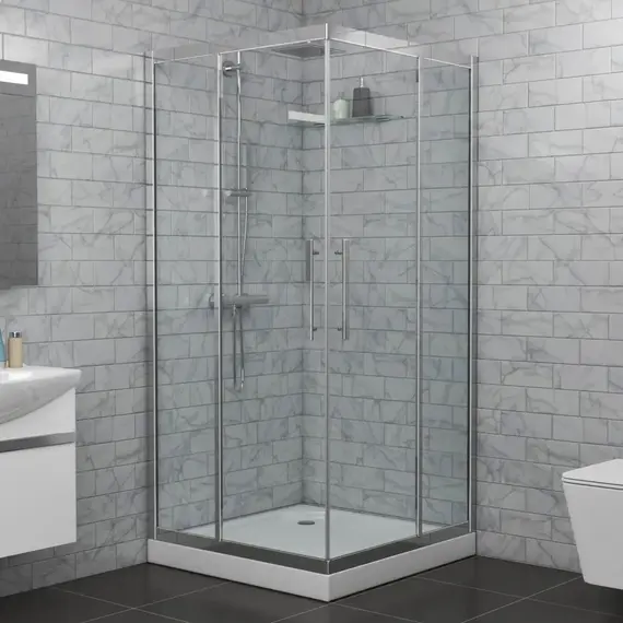 Душевой уголок  квадратный Grossman Pragma PR-100SQ 100х100 прозрачное стекло