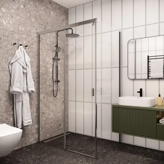 Душевой угол  MARBELLA 120 L/R  Ceruttispa без поддона (80x120x190)