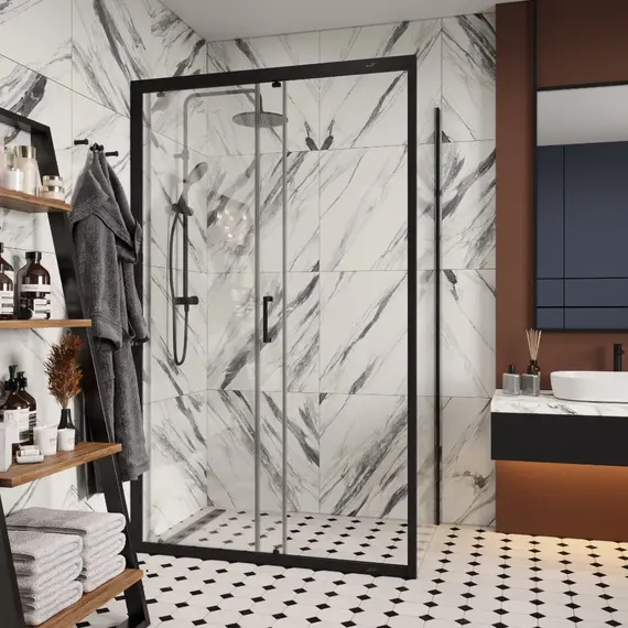 Душевой угол  GLORIA120B Ceruttispa без поддона (80x120x195)