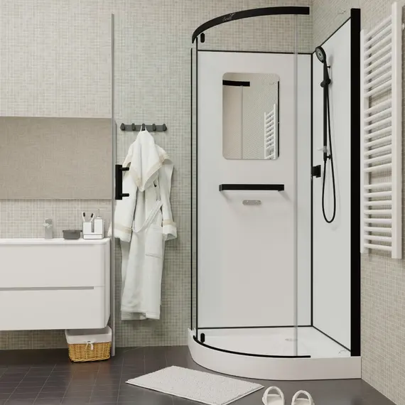 Кабина KORRA90B душевая без крыши Ceruttispa (90x90x205)