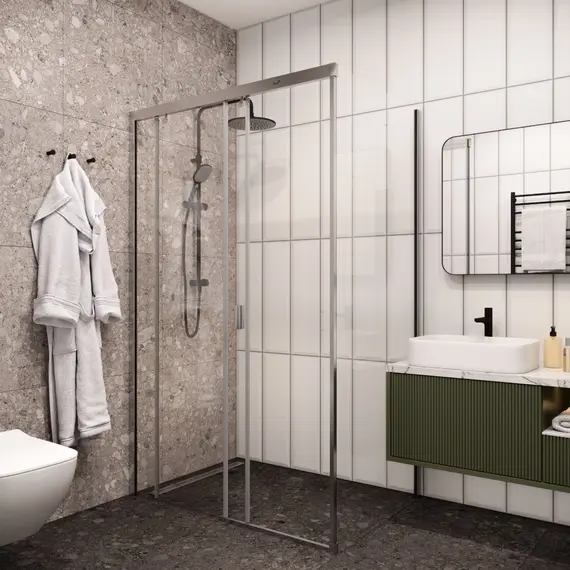 Душевой угол  MARBELLA 120 L/R  Ceruttispa без поддона (80x120x190)