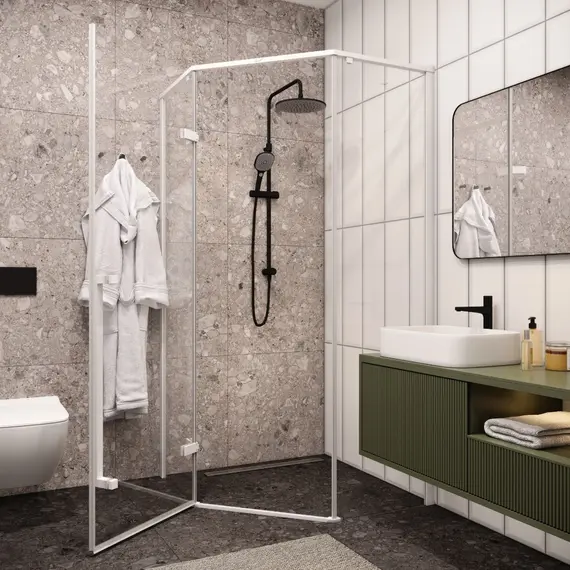 Душевой угол  C3AW  Ceruttispa без поддона (90x90x195)