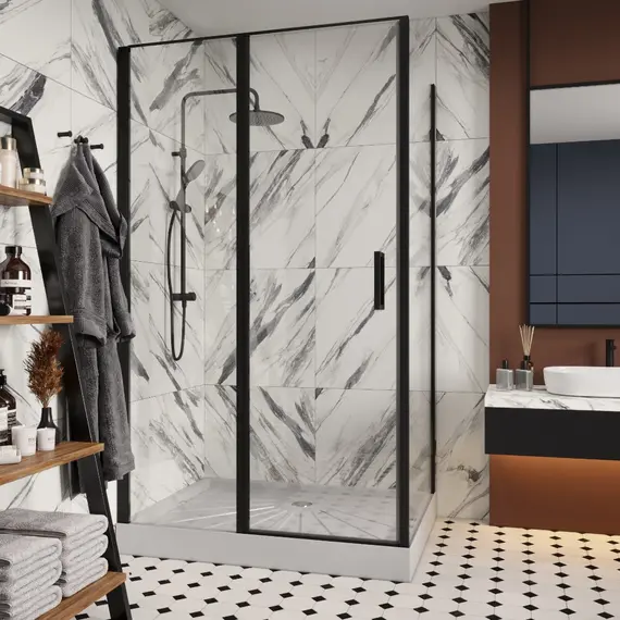 Душевой угол  VICTORIA120B Ceruttispa без поддона (90x120x195)