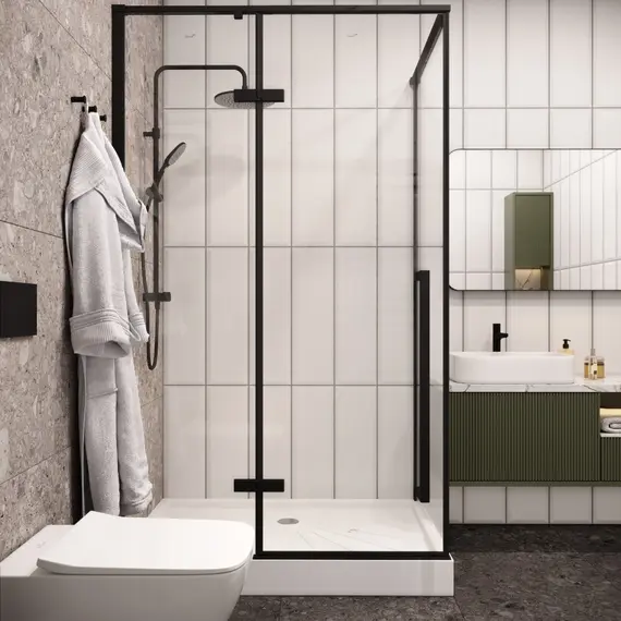 Душевой угол C1A  Ceruttispa без поддона (120x90x195)