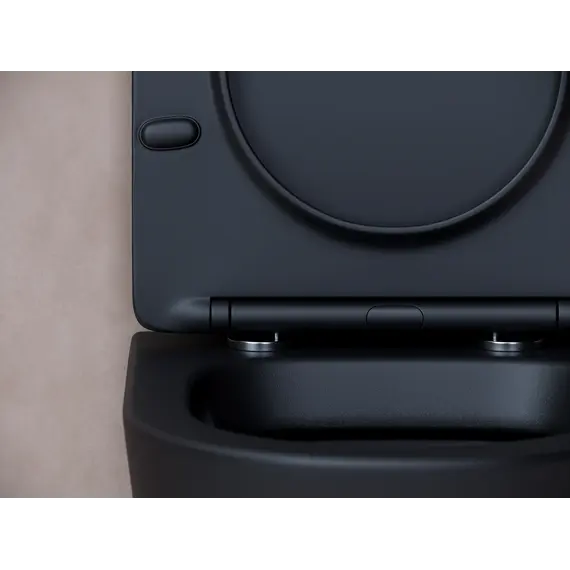 Подвесной унитаз CERAMICANOVA Balearica Rimless (цвет Черный Матовый)