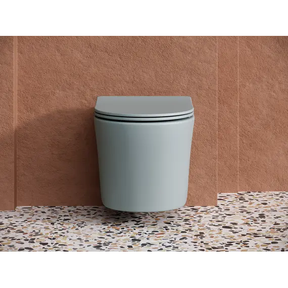 Подвесной унитаз CERAMICANOVA Balearica Rimless (цвет Антрацит Матовый)