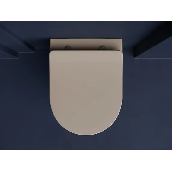 Подвесной унитаз CERAMICANOVA Balearica Rimless (цвет Капучино Матовый)