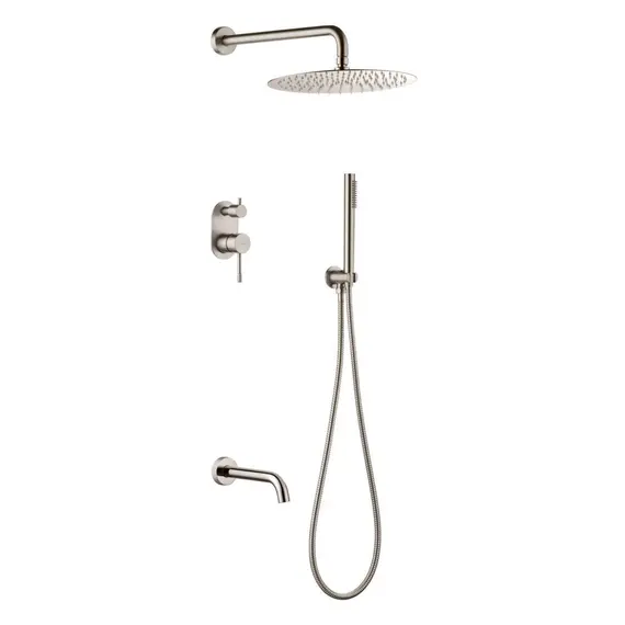 Душевая система встраиваемая  Boheme UNO 464-2-NB никель глянцевая