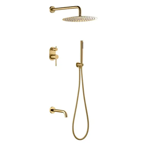 Душевая система встраиваемая  Boheme UNO 464-2-MG матовое золото матовая
