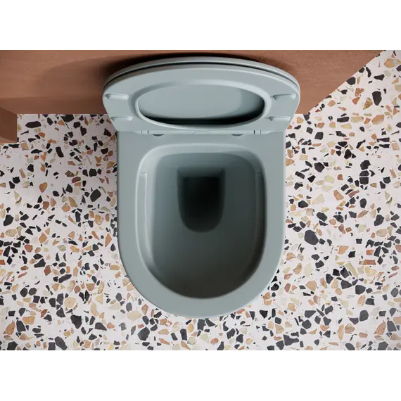 Подвесной унитаз CERAMICANOVA Balearica Rimless (цвет Антрацит Матовый)