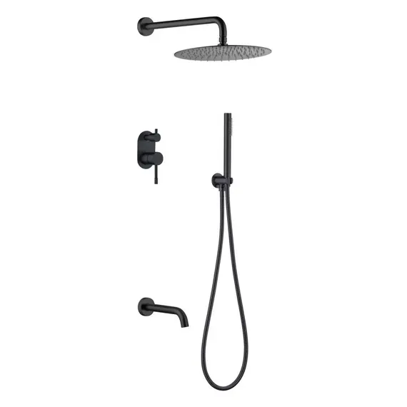Душевая система встраиваемая   Boheme UNO 464-2-B черный матовая
