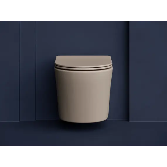 Подвесной унитаз CERAMICANOVA Balearica Rimless (цвет Капучино Матовый)