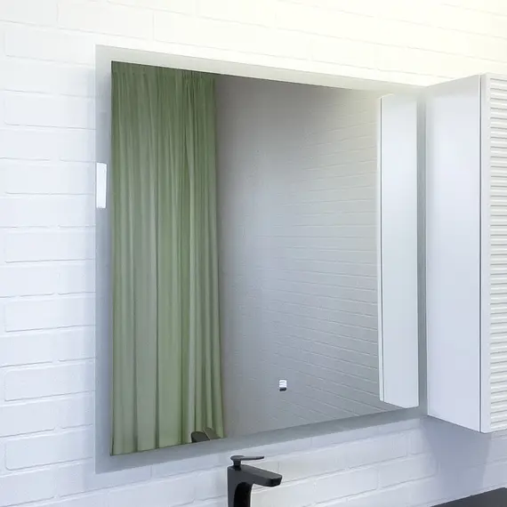 Зеркало для ванной Comforty Эдельвейс-90Э LED-подсветка, 88х88см, бесконтактный сенсор