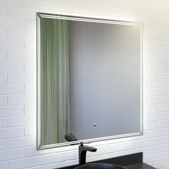 Зеркало Comforty Джанкой 90 LED-подсветка, 88х88см, бесконтактный сенсор, антизапотевание