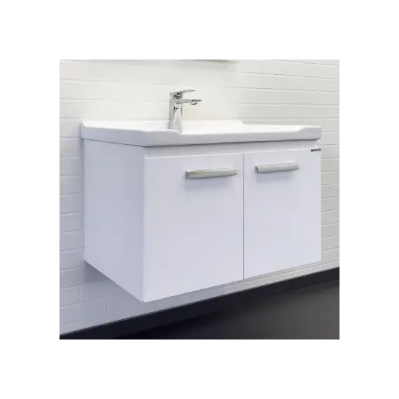 Тумба-умывальник Comforty Рига 70 белый глянец с раковиной Comforty 9335-70