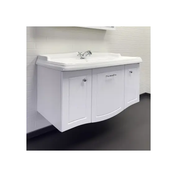 Тумба-умывальник Comforty Палини-100 белый глянец с раковиной Comforty 3310