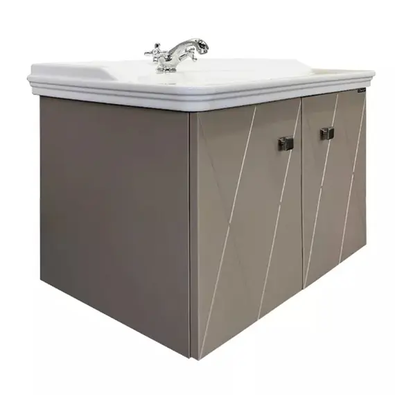 COMFORTY. Тумба-умывальник "Кремона-80" латте с раковиной COMFORTY 50180