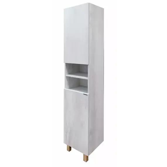 COMFORTY. Шкаф-колонна напольная "Верона-35-Н" дуб белый