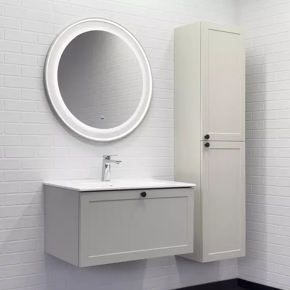 Шкаф-колонна Comforty Ереван-40 серый шёлк