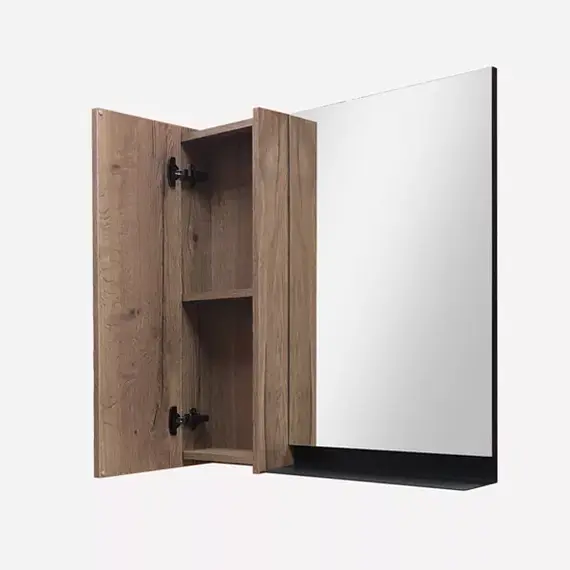 Зеркало-шкаф Comforty Кёльн, цвет дуб темный