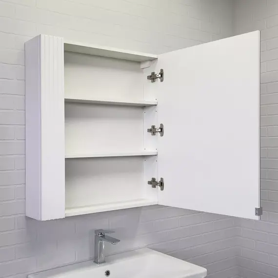 Зеркало-шкаф Comforty Лима-70 белый матовый