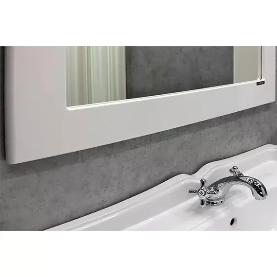 COMFORTY. Зеркало "Монако-80/100/120" белый глянец