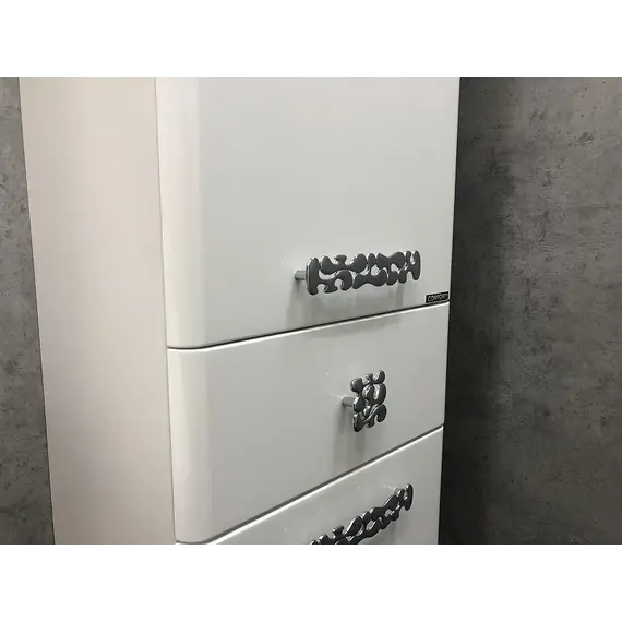 COMFORTY. Шкаф-колонна "Монако-40" левый/правый  белый глянец