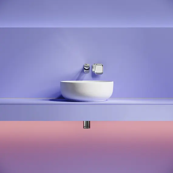 Раковина накладная CERAMICANOVA Taycan, круглая, 375x375x140, белая матовая