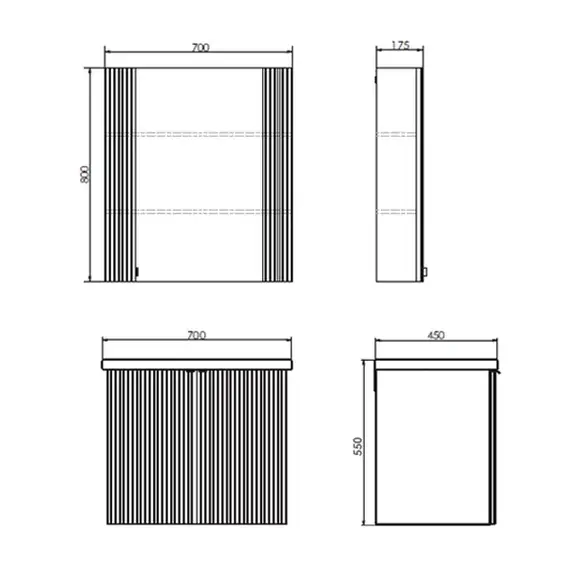 Зеркало-шкаф Comforty Лима-70 белый матовый