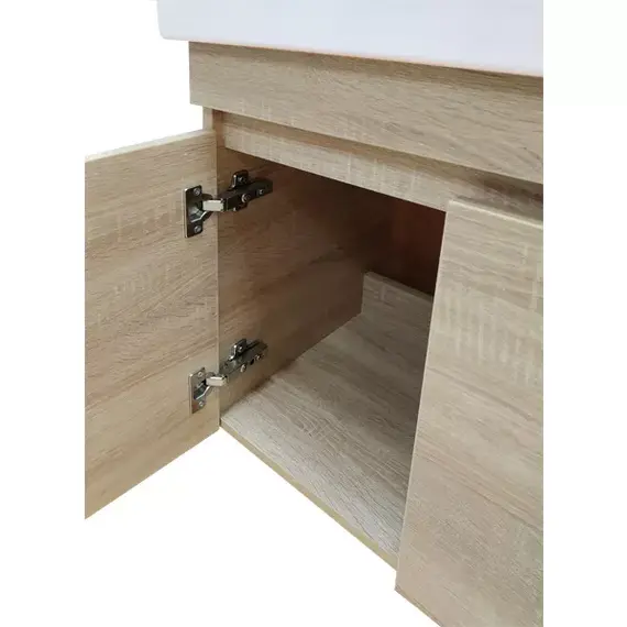 COMFORTY. Тумба-умывальник "Тромсе-60/80" дуб сонома с раковиной Fest