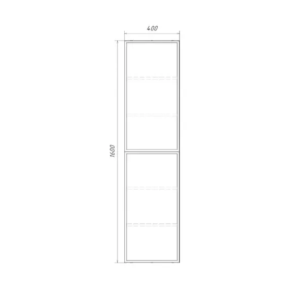 Шкаф-колонна Comforty Мадрид 40 серый шёлк