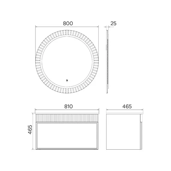 Тумба-умывальник для ванной Comforty Мадрид-80 серый шёлк с раковиной Comforty 80E