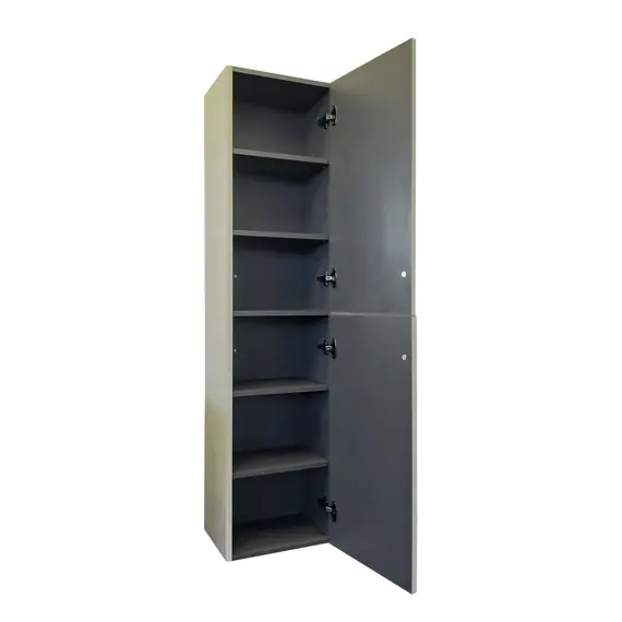 Шкаф-колонна Comforty Мадрид 40 серый шёлк