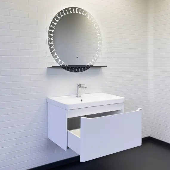 Подвесная тумба-умывальник Comforty Арзамас-80-1 белая матовая с раковиной 4480