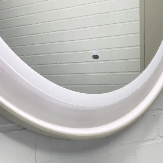 Зеркало для ванной Comforty Ереван-80 LED-подсветка, бесконтактный сенсор, серый шёлк